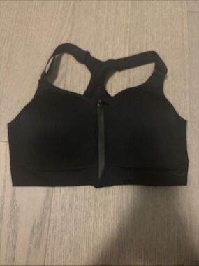 Victoria secret PINK Black Front-Zip high impact Sports Bra(NWOT)